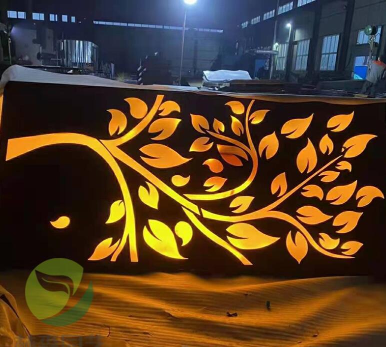 米林耐候钢板灯箱