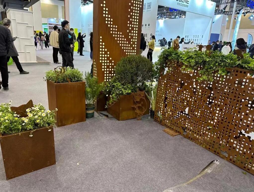 米林耐候钢花箱